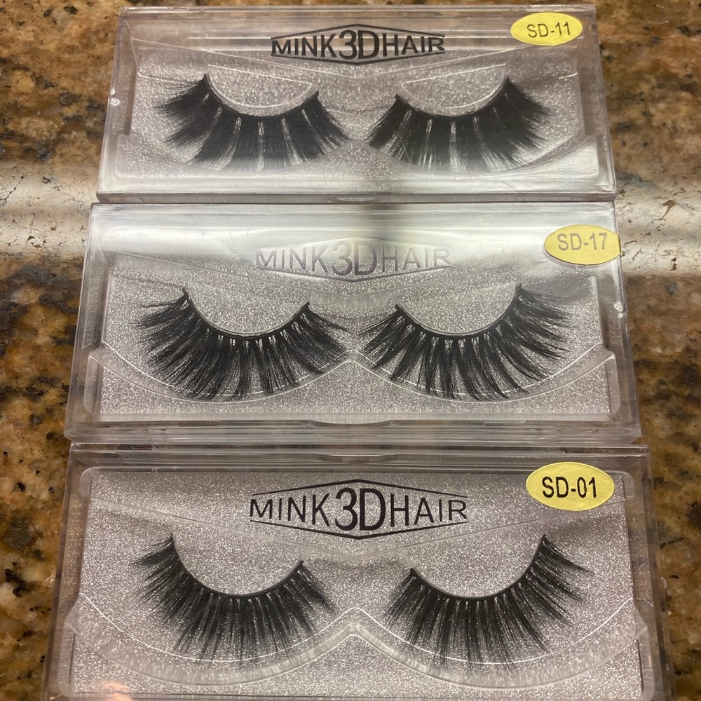 3 Pair 3D Mink Lashes